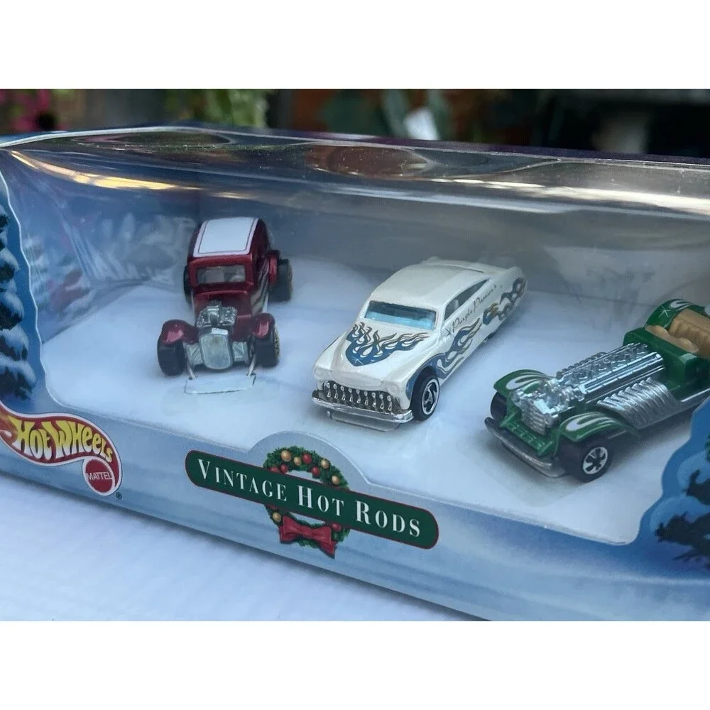 Y2K 2000 Hot Wheels Vintage Hot Rods 3-pack Holiday Gift Set 1:64 Diecast New